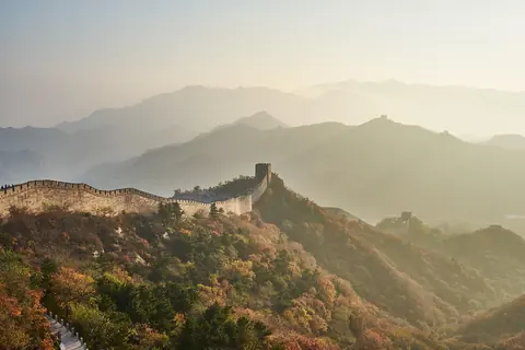China: great wall of china, mountain, ancient, architecture