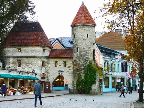 Estland: old town, old medieval town, tallinn, estonia