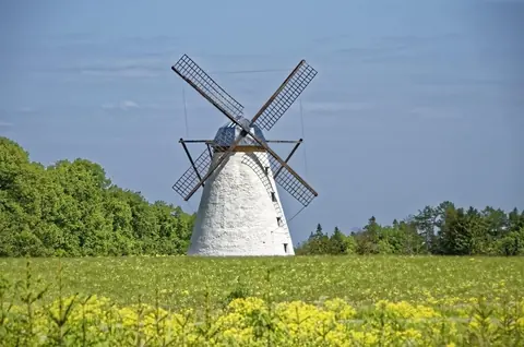 Estland: estonia, windmill, historical, vihula