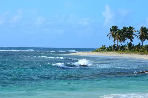 Guadeloupe: trade winds, beach, ocean, guadeloupe
