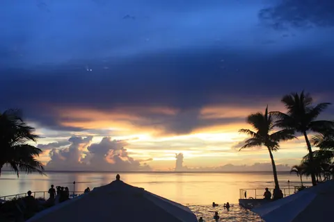 Guam: guam, the island of guam, sunset, beach