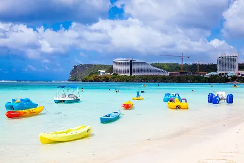 Guam: beach, kayaks, water activities, beach resort