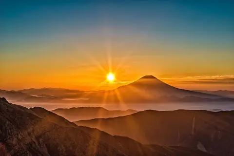 Japan: mount fuji, japan, volcano, mountain