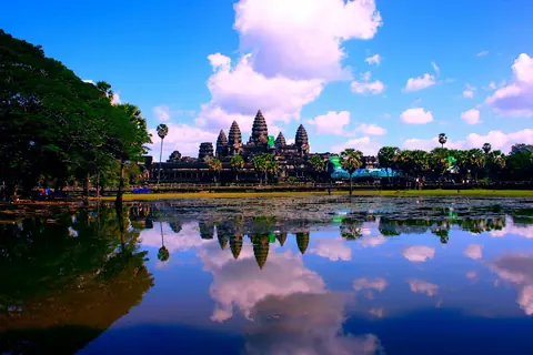 Cambodja: ankor wat, cambodia, lake, angkor