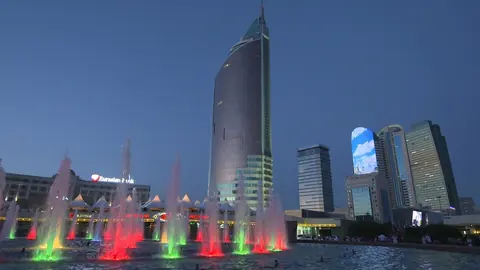 Kazachstan: kazakhstan, almaty, city, night