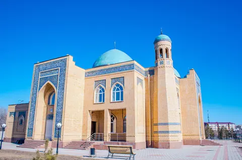 Kazachstan: mosque, city mosque, architecture, monument