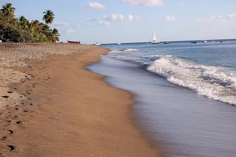 Martinique: beach, sea, ocean, waves