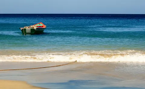 Martinique: martinique, fishing vessel, ocean, beach