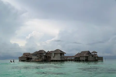 Maldiven: maldives, hut, shack, villa