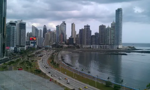 Panama: panama, bay, architecture, skyline