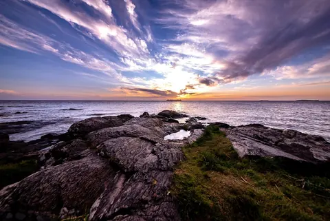 Uruguay: sunset, colonia del sacramento, sunset over water, uruguay